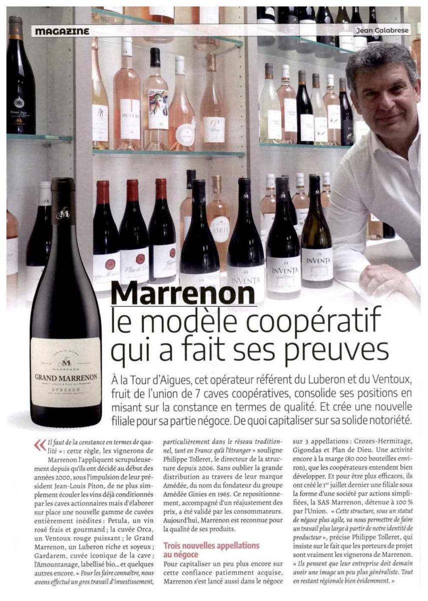 Marrenon dans le Vigneron